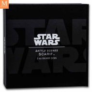 2022 Niue STAR WARS BATTLE OF SCARIF 10 DOLLAR 3 OZ sølv mynt i kvalitet BU i kapsel og skrin