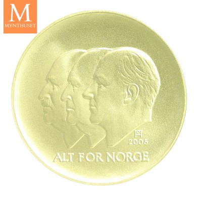 2005 1500 Kroner Gull unionsoppløsningen 100 år data 1/2 Oz Gull