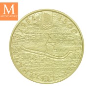 1992 OL Lillehammer 1/2 oz gullmynt NR2 Birkebeinere i kvalitet Proof