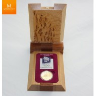 1992 OL Lillehammer 1/2 oz gullmynt NR2 Birkebeinere i kvalitet Proof