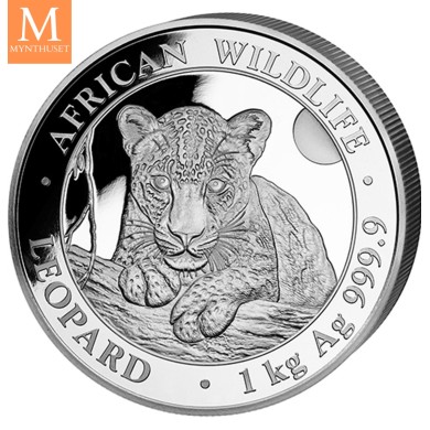 2025 Somalia LEOPARD 1 KILO AFRICAN WILDLIFE OPPLAG KUN 500 MYNTER