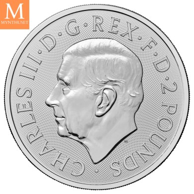 2025 Storbritannia 1 oz Sølv Count Dracula BU i kapsel