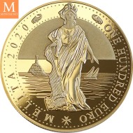 2020 MALTA 1oz Gull proof like sikkert innpakket (CertiPAMP) og presentasjonseske, opplag KUN 300