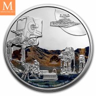 2022 Niue STAR WARS AT-ST WALKER 2 DOLLAR 1 OZ sølv mynt i kvalitet Proof i kapsel og skrin