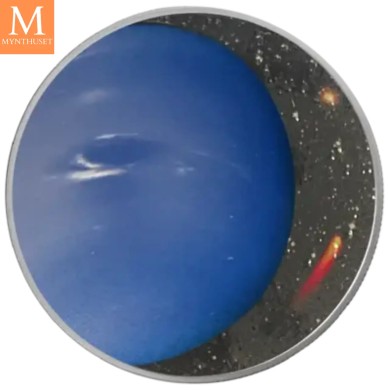 2022 USA Neptune The Solar System 1 DOLLAR 1 OZ sølv mynt i kvalitet Proof i kapsel