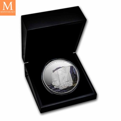 2022 Niue STAR WARS SANDCRAWLER  10 DOLLAR 5 OZ sølv mynt i kvalitet Proof i kapsel og skrin