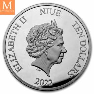 2022 Niue STAR WARS SANDCRAWLER  10 DOLLAR 5 OZ sølv mynt i kvalitet Proof i kapsel og skrin