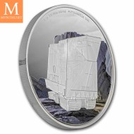 2022 Niue STAR WARS SANDCRAWLER  10 DOLLAR 5 OZ sølv mynt i kvalitet Proof i kapsel og skrin