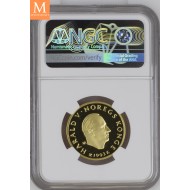 1993 OL Lillehammer 1/2 oz gullmynt NR3 Telemarkkjører i kvalitet Proof, NGC PF69