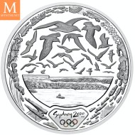 2000 Australia 5 dollars Elizabeth II Sydney Harbour 31,64 g 999 sølv kv proof