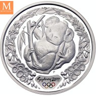 2000 Australia 5 dollars Elizabeth II Sydney Harbour 31,64 g 999 sølv kv proof