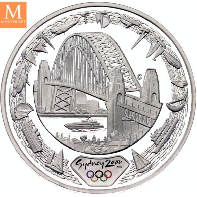 2000 Australia 5 dollars Elizabeth II Harbour of Life 31,64 g 999 sølv kv proof