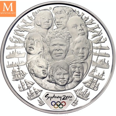 2000 Australia 5 dollars Elizabeth II  Races 31,64 g 999 sølv kv proof