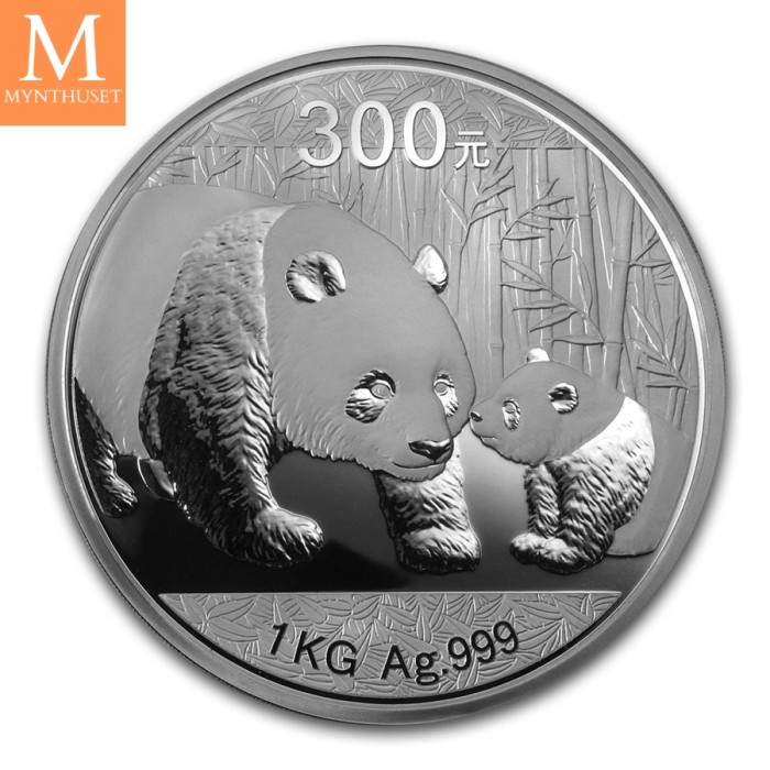 2011 China 1 kilo Sølv Panda kvalitet Proof (m ed Boks og ekthetsbevis)