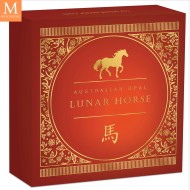 2026 Australia 1 oz Sølv Opal Lunar Horse kvalitet Proof