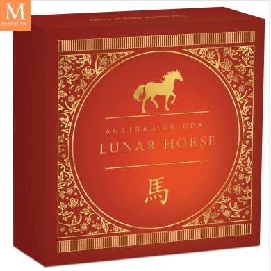 2026 Australia 1 oz Sølv Opal Lunar Horse kvalitet Proof