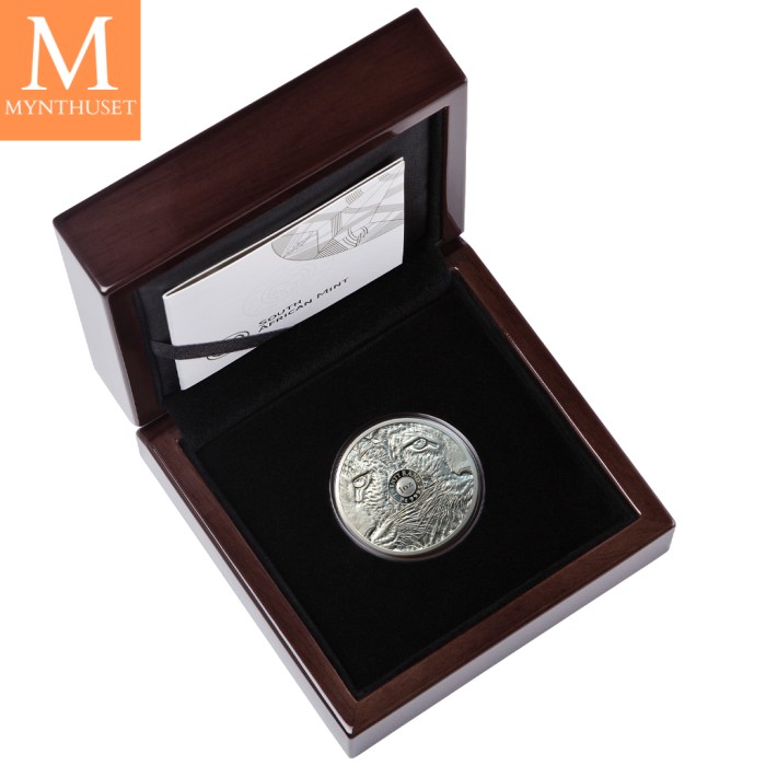 2020 Sør Afrika BIG FIVE LEOPARD 1 OZ PLATINA KVALITET PROOF