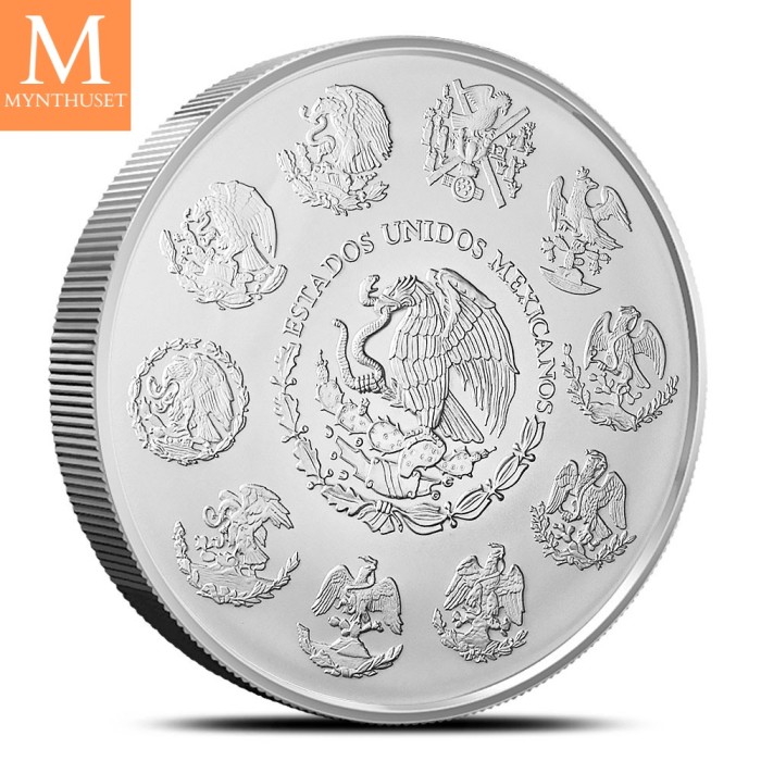 2025 Mexico 1 Kilo Sølv Libertad BU med Kapsel !KEY DATE!