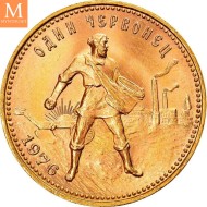 1976 RUSSIA 1 CHERVONETS (10 Rubel) kvalitet 0/01 - 0