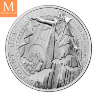 2025 Storbritannia 1 oz Sølv Count Dracula BU i kapsel