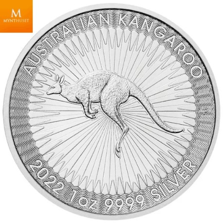 Monsterboks! Australia Sølv 2022 Kangaroo 250 x 1 oz  BU (250 oz)