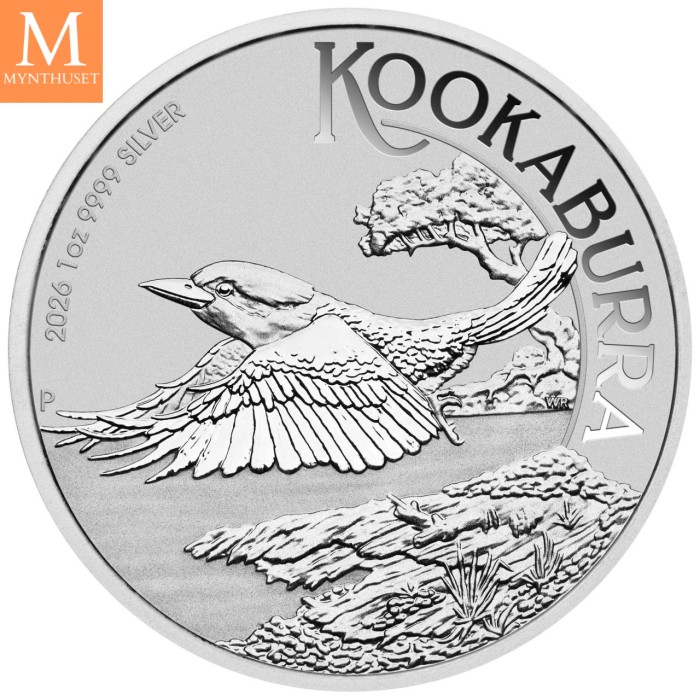 2026 Australia KOOKABURRA 1 OZ kvalitet BU i kapsel