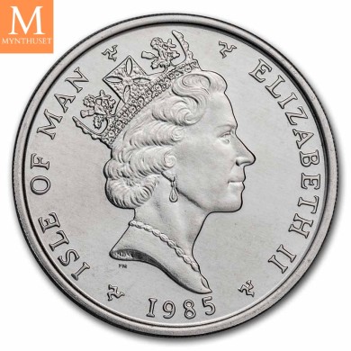 1985 Isle of Man 1 oz Platina Noble BU i kapsel