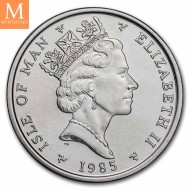 1985 Isle of Man 1 oz Platina Noble BU i kapsel