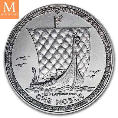 1986 Isle of Man 1 oz Platina Noble BU i kapsel