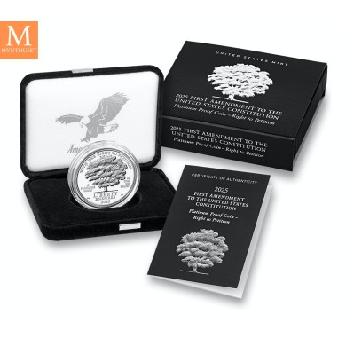 2025 USA 100 Dollar W 1oz Platinum Eagle Proof med bevis og skrin