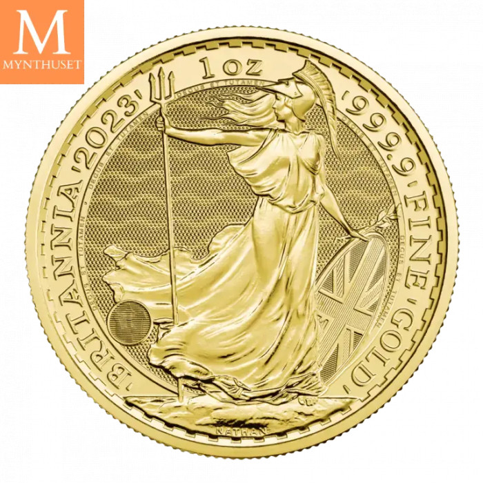 2022 Original Tube med 10 stk Britannia 1 oz gull (10ozt)