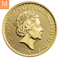 2022 Original Tube med 10 stk Britannia 1 oz gull (10ozt)