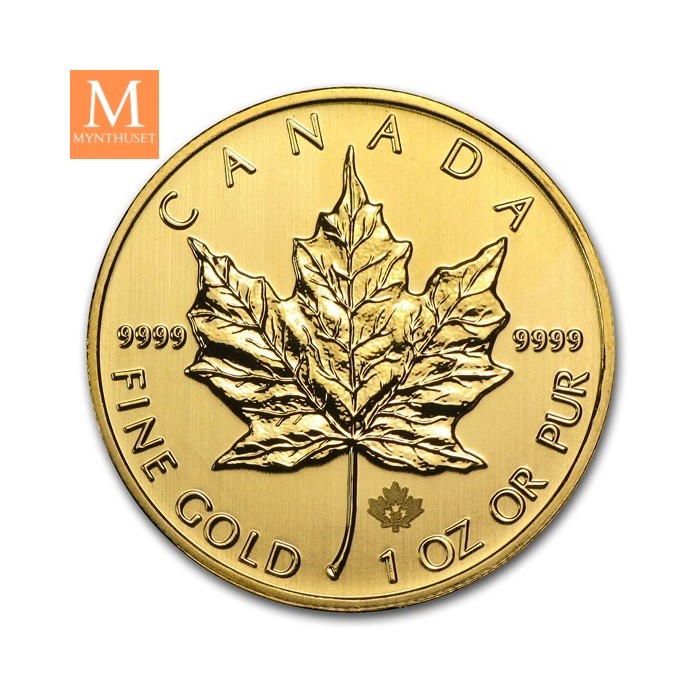2013 Maple Leaf Gullmynt 1ozt i kapsel kvalitet BU