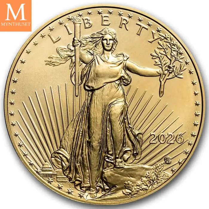 2026 USA 1/10 oz Gull Eagle BU M/kapsel