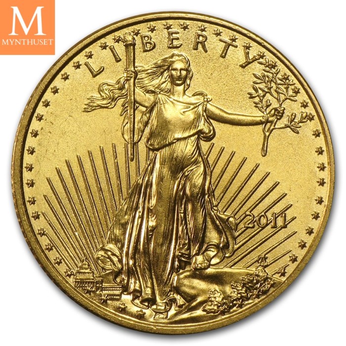 2011 USA 1/10 oz Gull Eagle BU M/kapsel