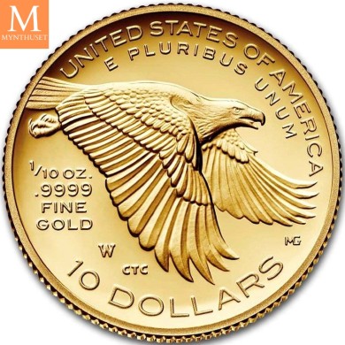 2018 USA 1/10 oz Gull Liberty kvalitet proof i originalt skrin med ekthetsbevis