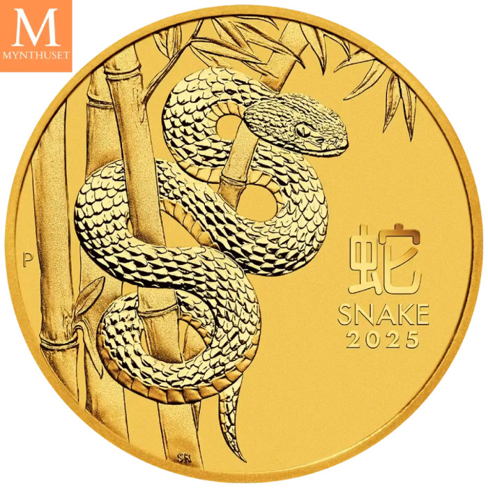 2025 Australia 1 oz Gull Lunar S3 Year of the Snake BU M/Kapsel