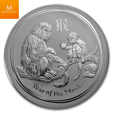 Australia 2019 1 kilo Silver Lunar Pig Kvalitet BU i kapsel