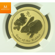 2011P Australia 0,5 oz Gull Lunar Series 2 Year of the Rabbit NGC MS70