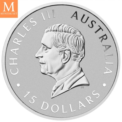 2026 Australia KOOKABURRA 1/10 OZ platina kvalitet BU i kapsel