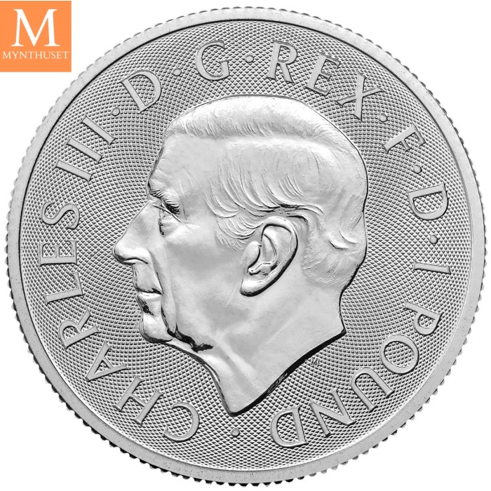 2026 Storbritannia 1/2 oz Sølv Lion and Eagle kvalitet BU i Kapsel