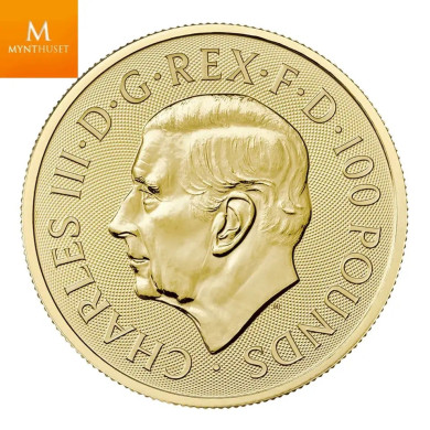 2023 Storbritannia 1 oz Gull Myths and Legends Merlin kvalitet BU i Kapsel