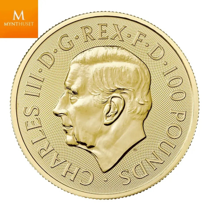 2023 Storbritannia 1 oz Gull Myths and Legends Merlin kvalitet BU i Kapsel