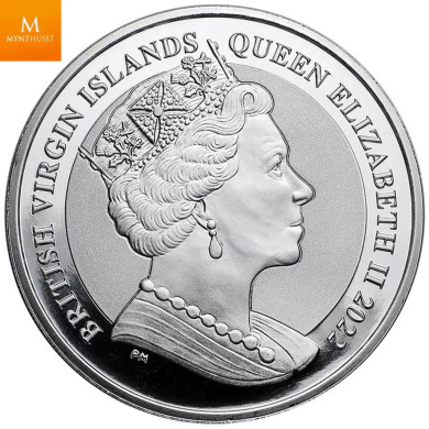 Niue 2022 COUGAR & BEAR  1 OZ SØLV I KVALITET BU M/KAPSEL