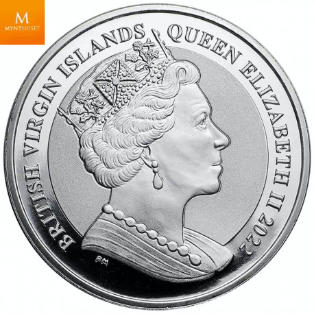 Niue 2022 COUGAR & BEAR  1 OZ SØLV I KVALITET BU M/KAPSEL