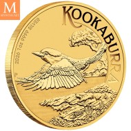 2026 Australia KOOKABURRA gullbelagt 1 OZ kvalitet BU i kapsel