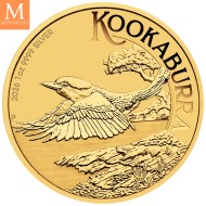 2026 Australia KOOKABURRA gullbelagt 1 OZ kvalitet BU i kapsel