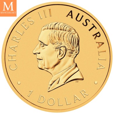 2026 Australia KOOKABURRA gullbelagt 1 OZ kvalitet BU i kapsel