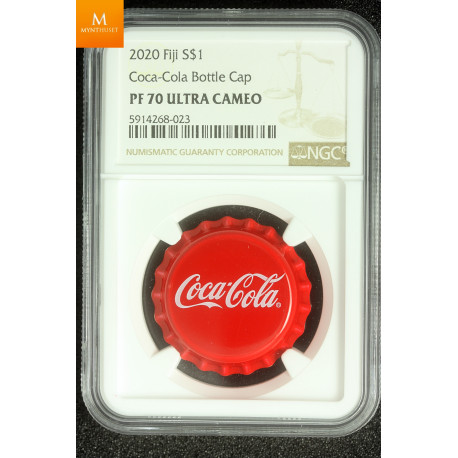 Fiji 2020 sølv 1 dollar Sprite kvalitet proof, NGC PF70 UC