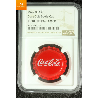 Fiji 2020 sølv 1 dollar Sprite kvalitet proof, NGC PF70 UC